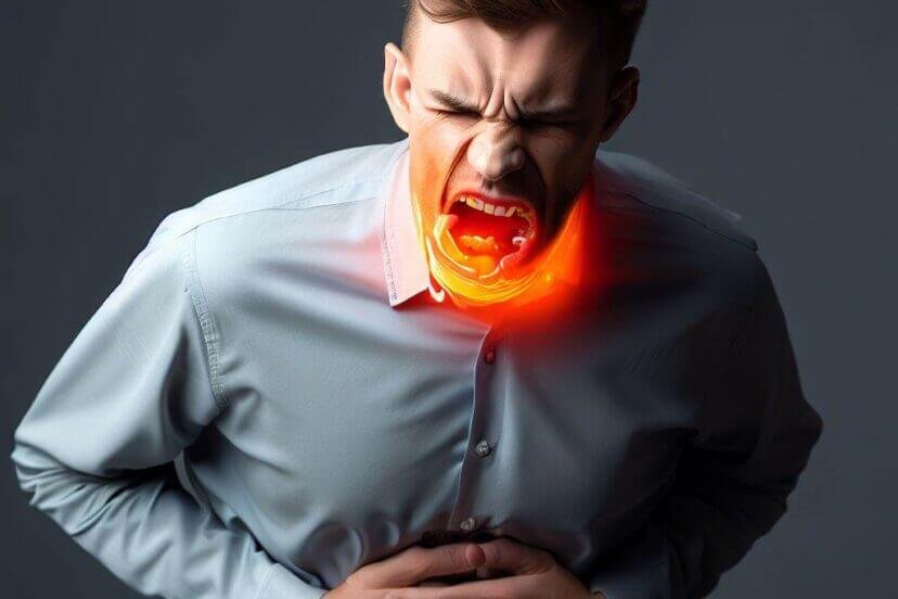 danger of acid reflux image